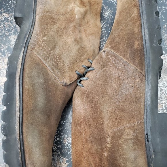 Frye Edwin Chukka Boots Sz 13 M Used Brown Suede Rugged Distressed 87160 - Picture 3 of 14